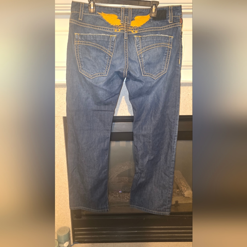 Robin's Jean Blue Jeans with Yellow Wings